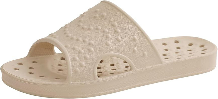 Shower Shoes for Women Men with Arch Support Quick Drying Pool Slides Lightweight Beach Sandals with Drain Holes