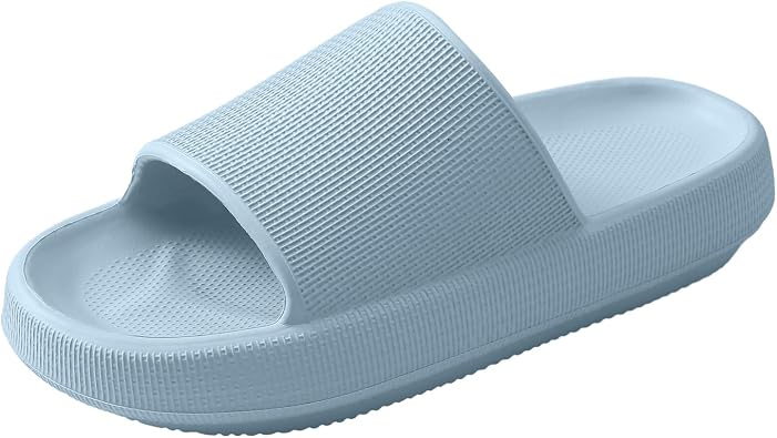 Slides for Women, Quick Dry Slides for Men, Arch Support Shower Shoes with Cushioned Sole